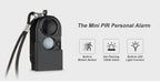 Portable Mini Motion Detector Alarm 120DB Siren SOS Flashligh LED Light Security Alarm For Travel Home Kids Safe Personal Alarms