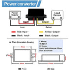 DC DC 24V To 12V 1A 2A 3A 4A 5A 10ADC-DC Converter Step Down 24V To 12V Voltage Regulator Buck Model Converter Waterproof Module