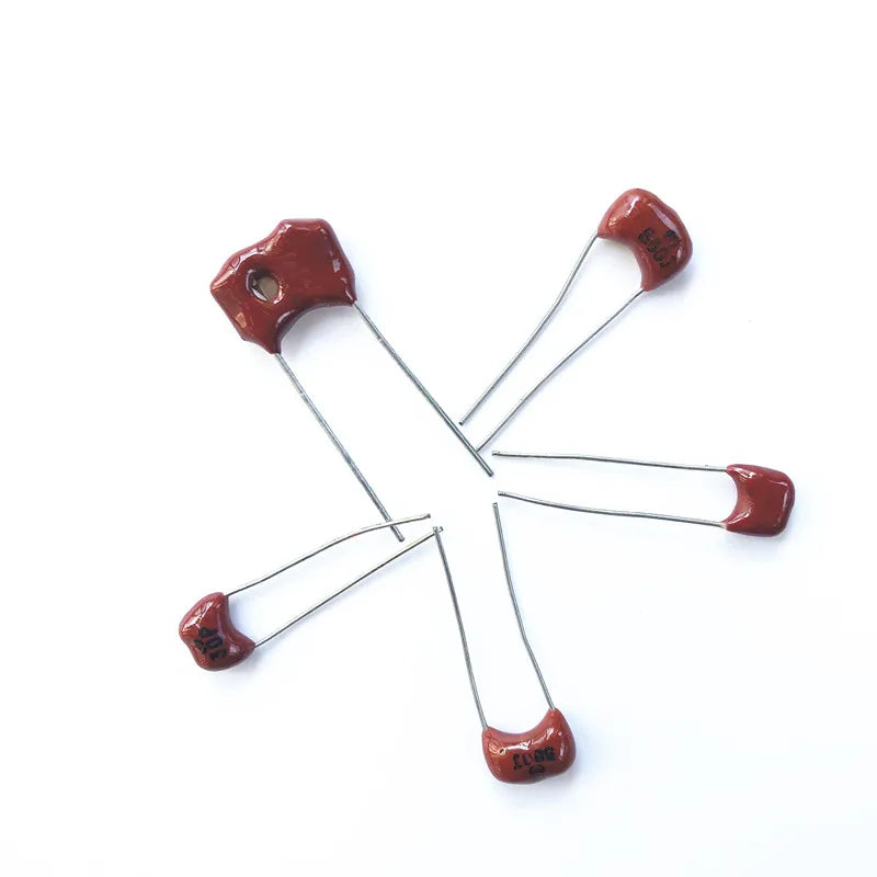 Silver mica capacitors Used in high-end products 63V 100V 500V Guitar Amplifier Silver MICA Capacitor  Radial For Audio Amp 1PCS