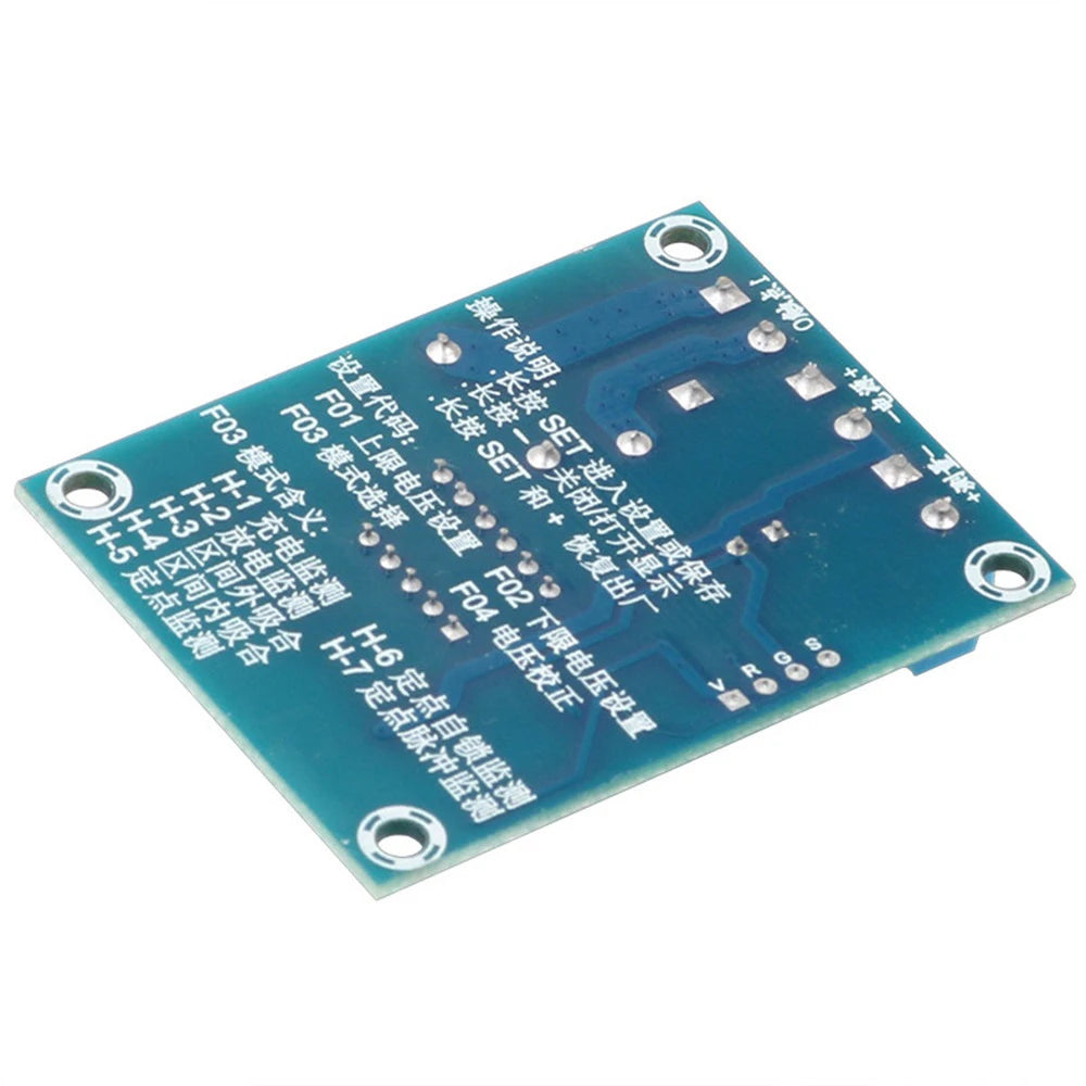 DC 9V 12V 24V Digital Voltage Control Relay Module Relay Switch Control Board Module LED Voltmeter Charging Discharge Monitor