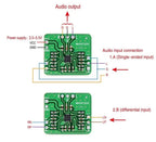 1pcs Power Amplifier Board MAX97220 Differential To Balanced Single-ended Output Amp HIFI Input 2.5 ~ 5.5V