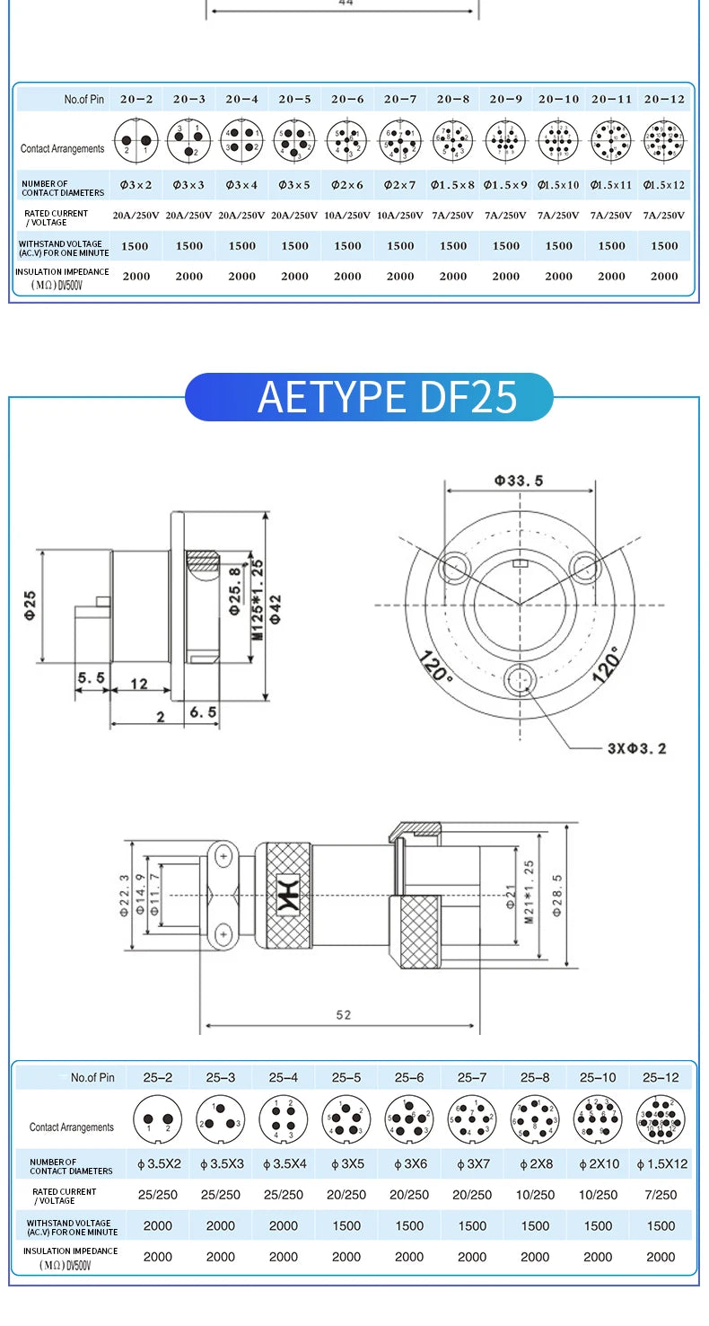 1 Set DF30 Aviation Female Plug & Male Socket GX30  2 3 4 5 6 7 8 10Core14 Pin Circular Flange Electric Wire Connector