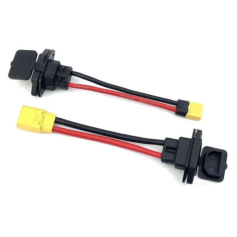 XT60/XT90 to C14 3pin Power Socket Wire10AWG/12AWG Male Female Battery Car Charging Connector New Energy E-bike Charging Cable