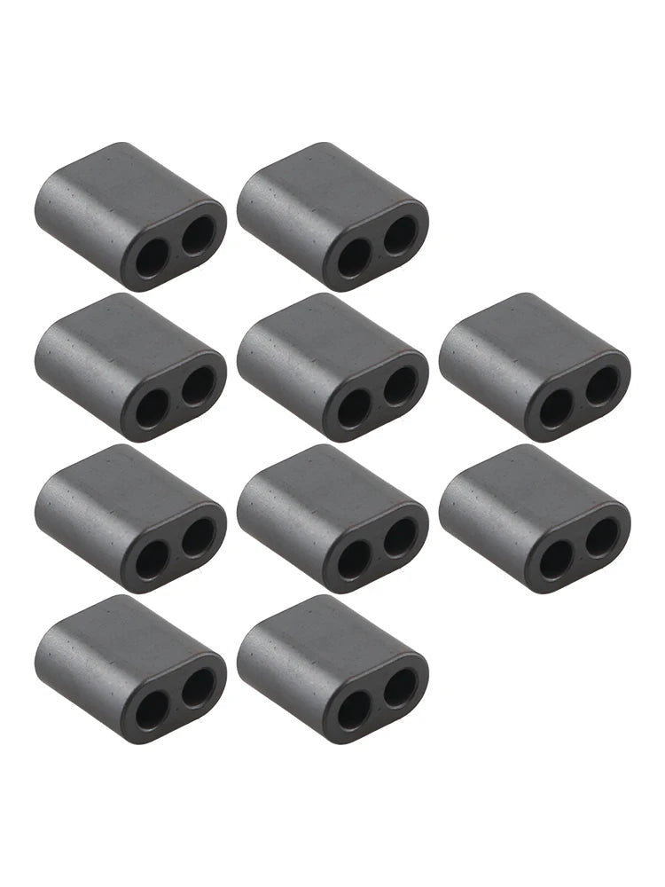  10x/Toroids Ferrite Core Magnetic Ring Bead For Radio Frequency RF RFC/ Accessories Double-Hole Magnetic Ring