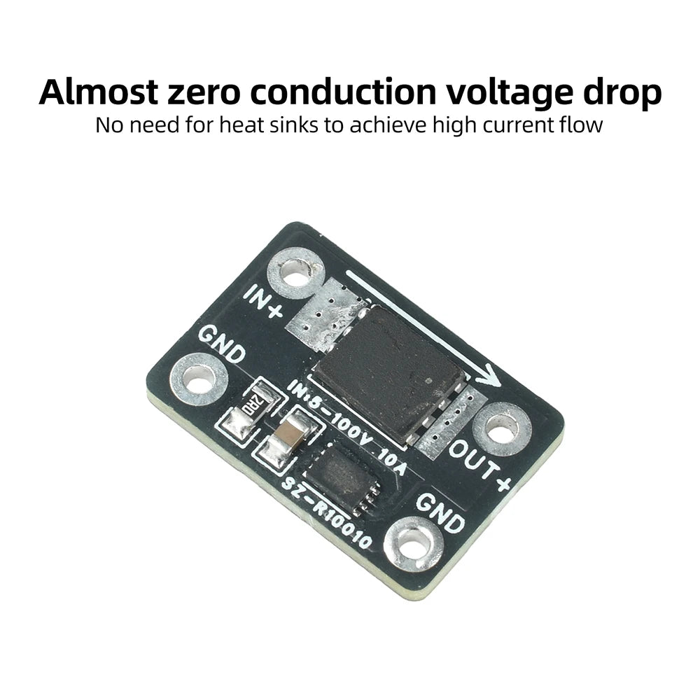 Ideal High-Current Diode Module 25A/30A DC 5-60V/DC 5–100V Solar Backfeed Protection Battery Reverse Connection Protection