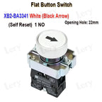 1Pcs XB2-BG21 XB2-BA31 XB2-BS54 22mm Knob Key Start Inching Power on Button Switch Self Reset Small Mushroom Head Emergency Stop