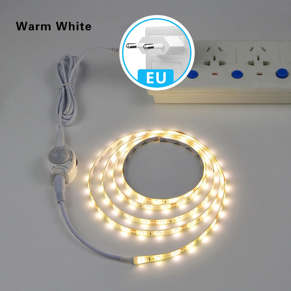 LED Light Closet 1M-5M with PIR Motion Sensor Night Light 12V 2835 LED Strip for Kitchen Bedroom Bathroom Stair Smart Lamp