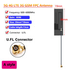 10PCS OEM Full Band 5G 4G LTE 3G GSM 600~6000Mhz WIFI built in PCB FPC Antenna Wifi antenna omnidirecational IPX/U.FL connector