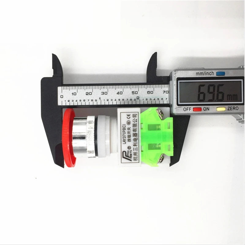 Red Mushroom Cap 1NO 1NC DPST Emergency Stop Push Button Switch AC 660V 10A Switch Equipment Lift Elevator Latching Self Lock