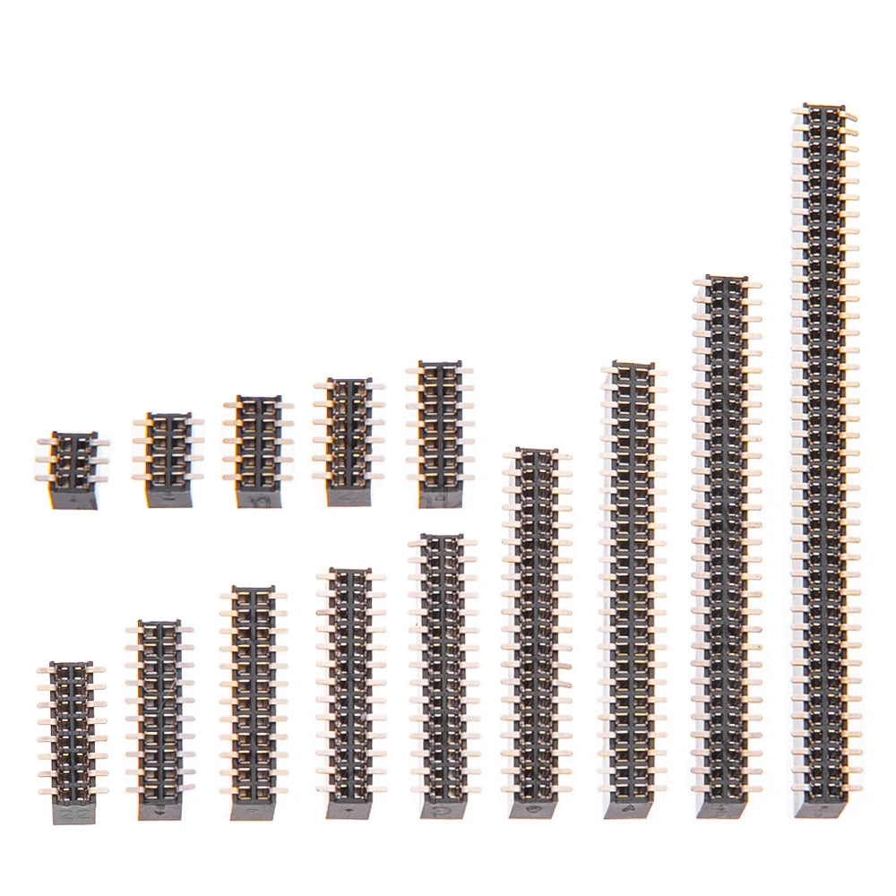 10pcs SMT 1.27mm 1.27 Double Row Female Breakaway PCB Board Pin Header socket Connector Pinheader 2*5 2*10