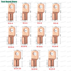 10/20/50pcs Copper Lug Ring Wire Connectors Bare Cable Electric Crimp Terminal SC4-4 SC6-6  SC10-6 SC10-8 SC16-6 SC25-8 SC25-10