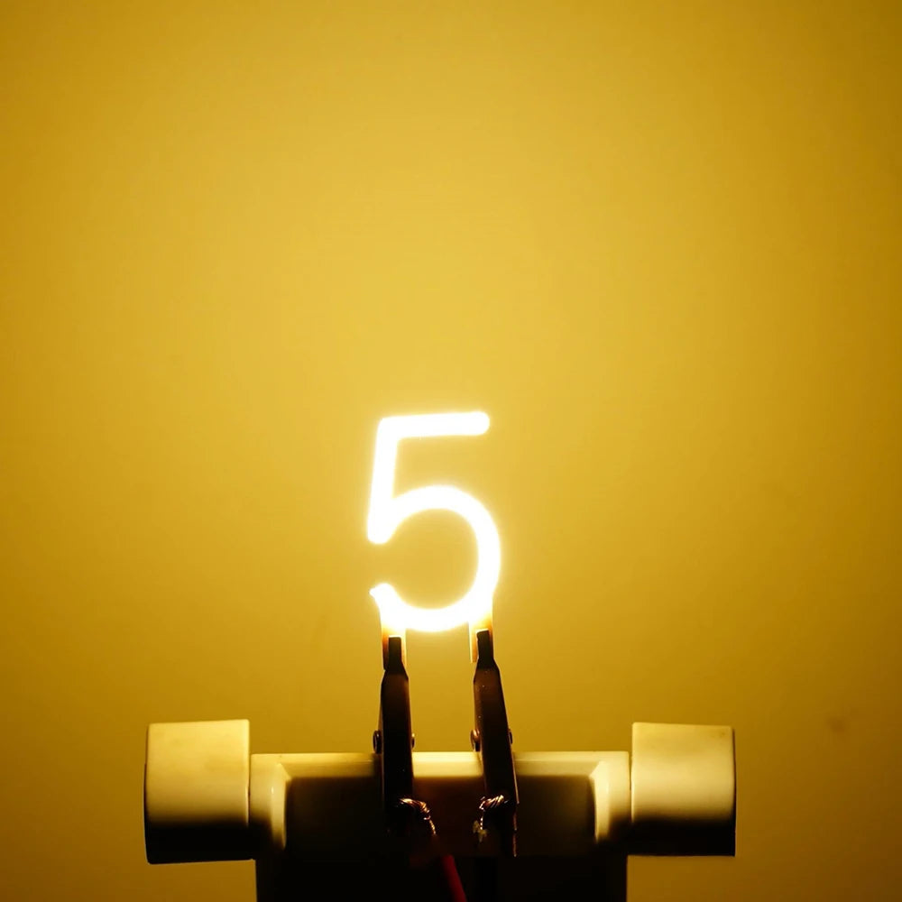 26 Letters A-Z  0-9 Numbers DIY COB Led Filament Symbols for Custom Signs 3V Decoration Retro Edison Bulb Lamp Parts LED Decor
