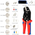 Crimping Tool For Dupont JST MOLEX Terminals,No/Pre Insulated Ferrules,Butt Connectors,Solar & Coax Connectors SN-58B 2549 2546B