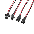 JST SM 2 Pin Male Plug to Female Jack Wire Connector SM 2P Plugs Socket Cable Pigtail Length 10CM 15CM 20CM for LED Light Strips