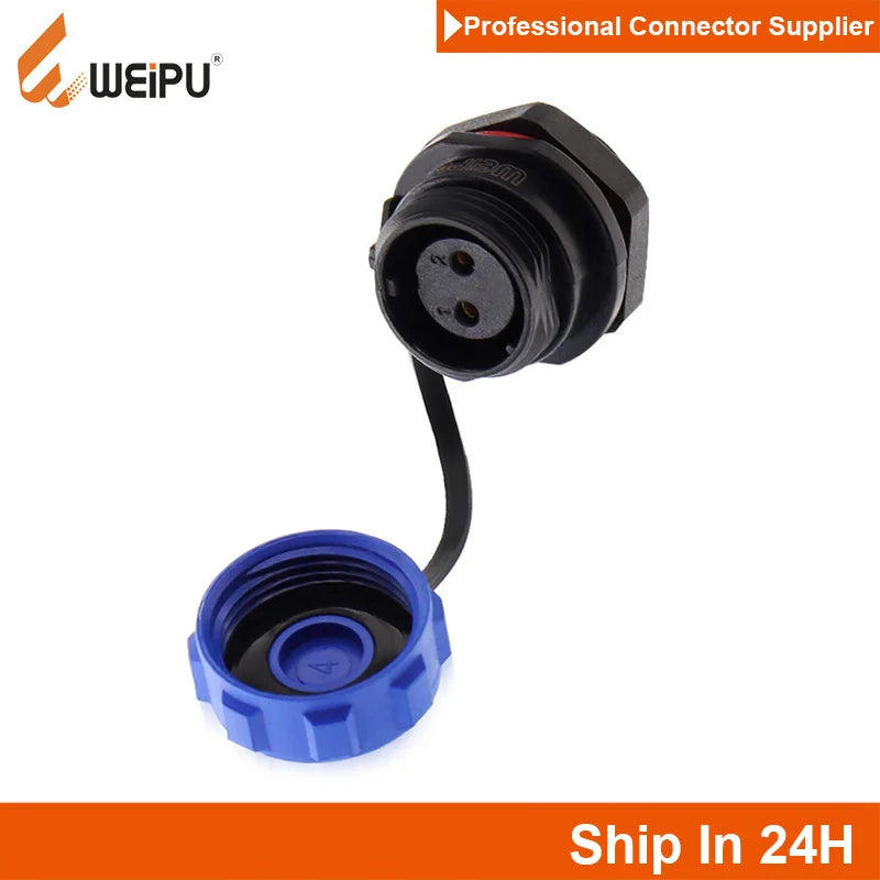 WEiPU SP13 Plastic M13 Waterproof Circular Power Plug Socket Wire Joint Connector 2 3 4 5 7 9Pin for Solar Audio Visual System