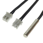 10pcs Temperature Sensor 100K B Value3950 Cylindrical Waterproof Thermal Probe 4x25mm  Long 1M XH2.54-2P  Plug NTC Thermistor