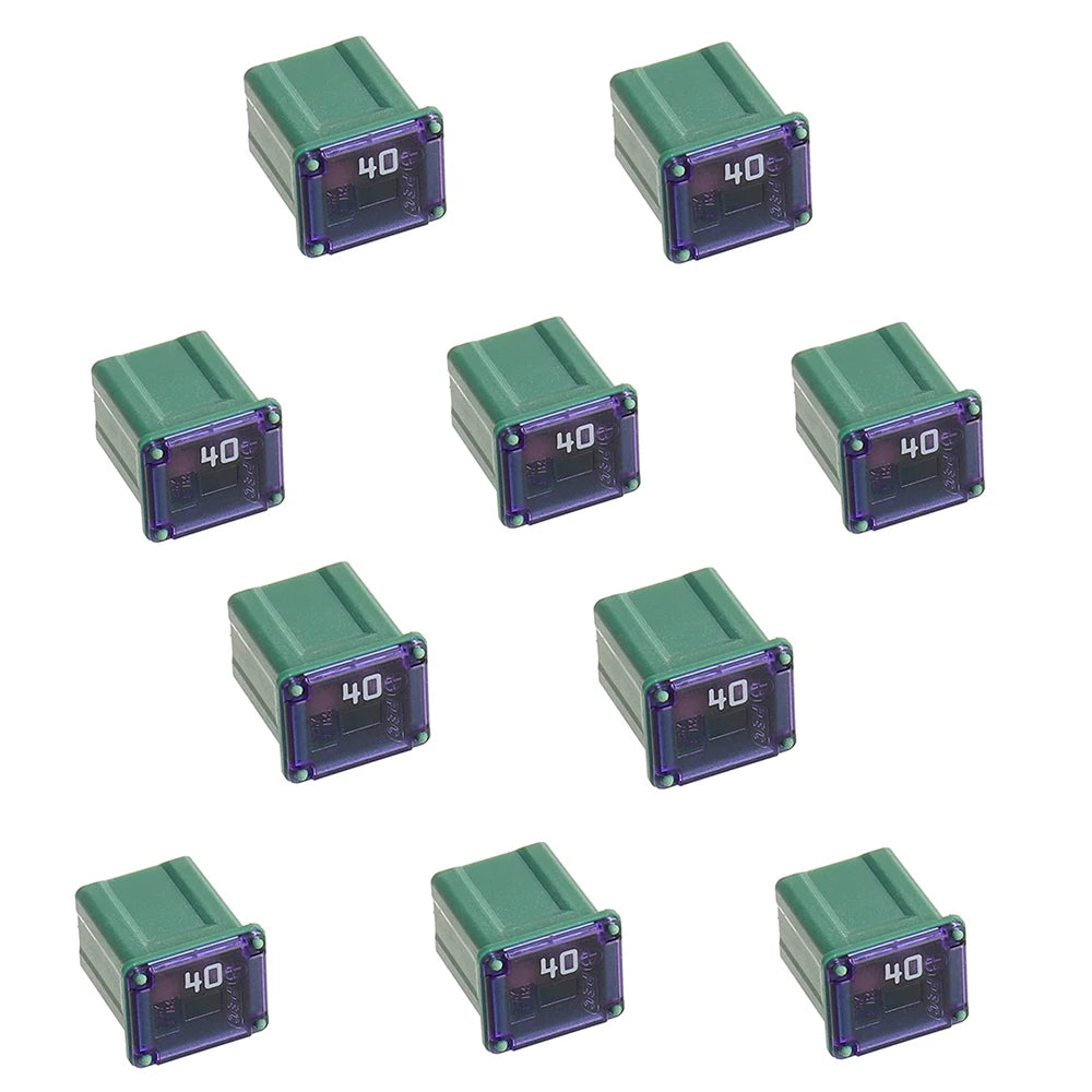 10Pcs Box Automotive Low Profile JCASE Fuse 20/30/40 Amp Fuse Kit for Cars and SUVs, Chevy/GM, Nissan, and Toyota Pickup Trucks