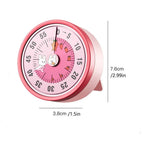 Cute 60-Minute Visual Timer with Stand Stopwatch Alarm Clock Mechanical Timer Visualization Magnet Countdown Clock Kids Study