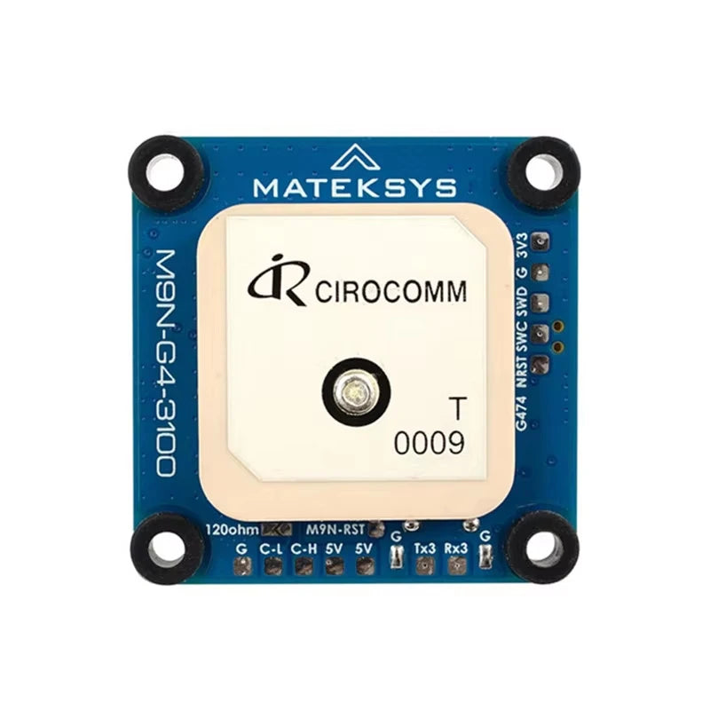 Mateksys M9N‑G4‑3100 GNSS Module, NEO‑M9N GPS with RM3100 Compass, DroneCAN CAN & MSP UART AP_Periph Peripheral for ArduPilot