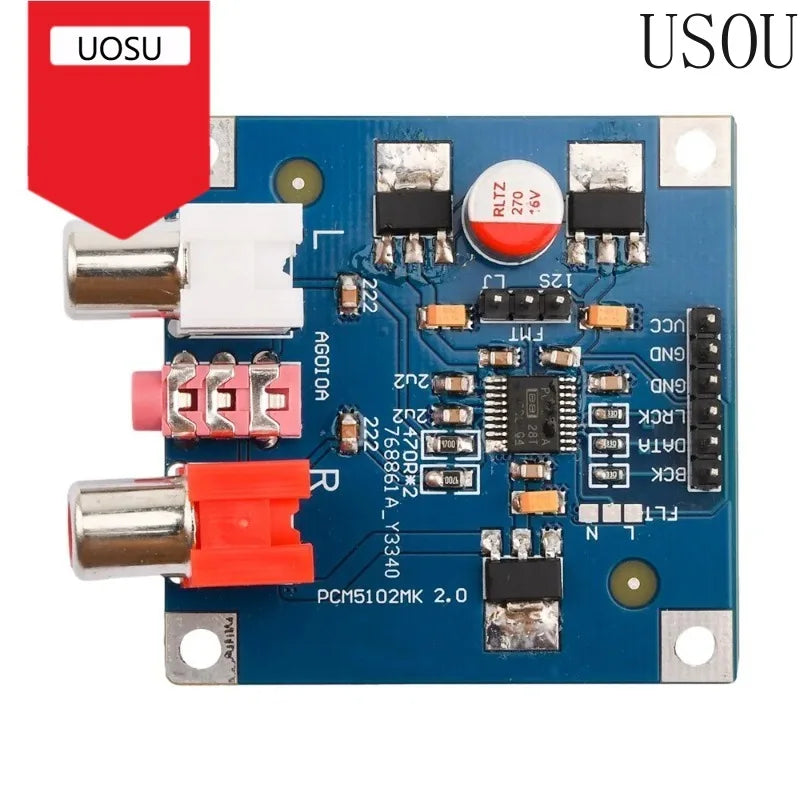 PCM5102/PCM5102A 32Bit 384K DAC Decoder Module PCM5102 DAC Decoder Board Audio Spectrum Analyzer Decodificador I2S Player Be