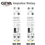 GEYA GIR Impulse Relay Household Mechnical Latching Relay Signal Pulse Relay16A 1NO 2NO Coil 230V AC 110V DC