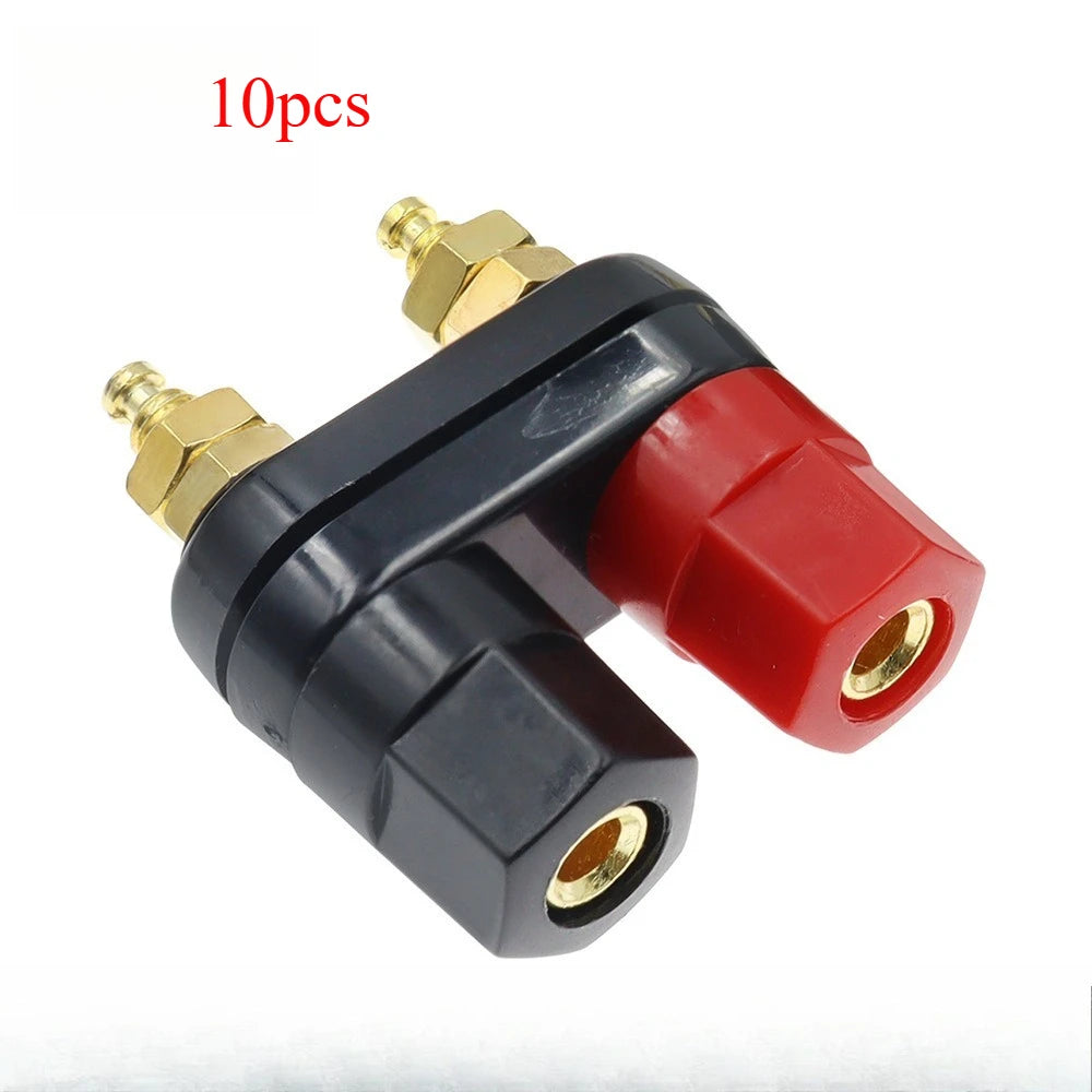 1/5/10pcs Banana Plugs Jack Socket Couple Terminals DIY Connectors Red Black Connector Amplifier Terminal Binding Post Speaker