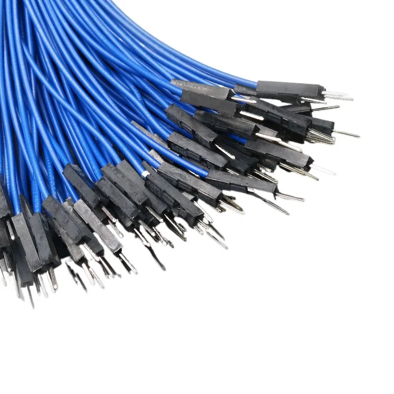 10pcs Silicon Du Bang 2.54mm 1P Soft High Temperature Resist Cable Male Female 26AWG For DIY Arduino Breadboard Black White