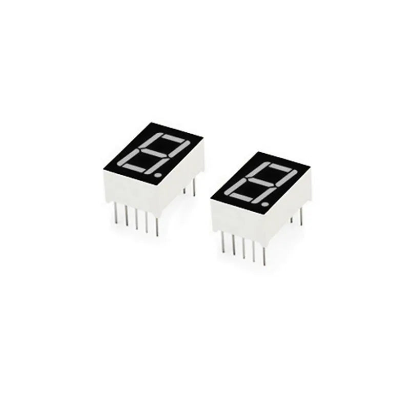 10pcs/lot 1bit Common Cathode Digital Tube 0.56" 0.56in. Red LED Digit 7 Segment 10Pins 5161AS