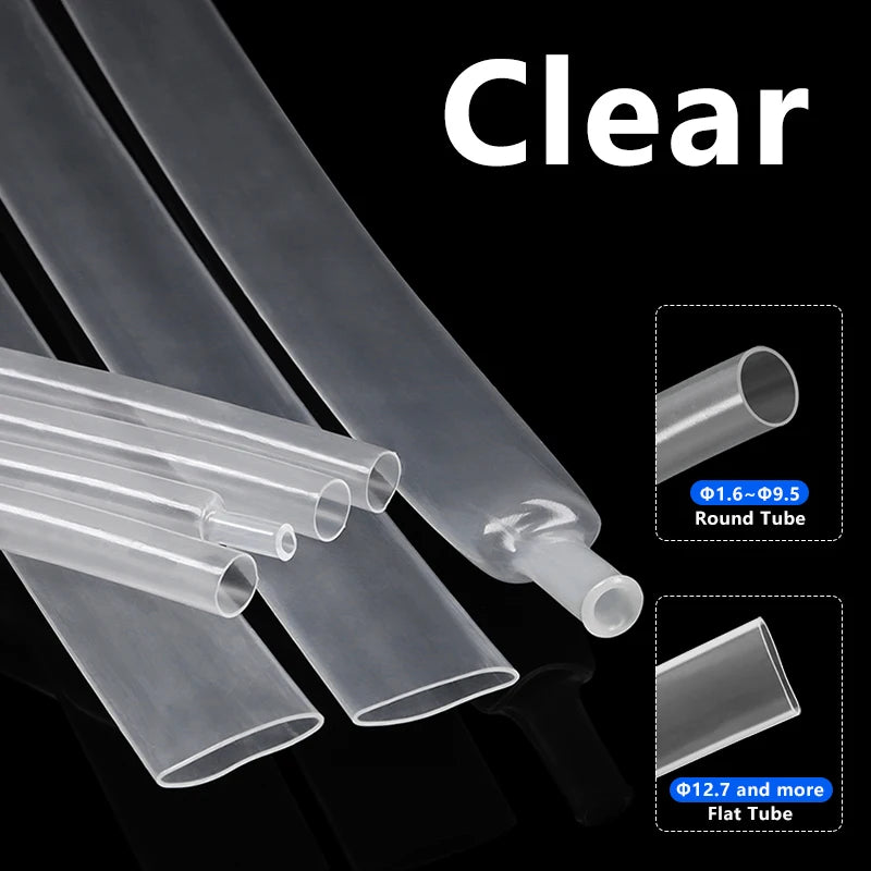 3meters 3:1/4:1 Heat Shrink Tube With Glue 1.6mm-40mm Dual Wall Adhesive Lined Polyolefin Shrinkin ﻿Wrap Cable Protect Sleeving