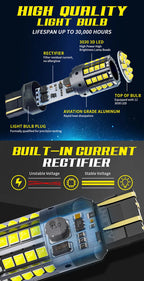 2pcs Car LED Lights BA15S P21W 1156 BAU15S PY21W 1157 BAY15D 44*3030SMD Canbus Front Tail Turn Signal Lamps 7440 7443 W21/5W 12V