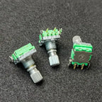 Taiwan EC11 encoder F11E side adjustment 20 bits 20 pulses with switch 15mm flower shaft 360 degrees