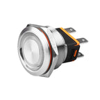 LANBOO 22mm 15A 2NO High Current Push Button Switch with LED 24V 220V Momentary Latching