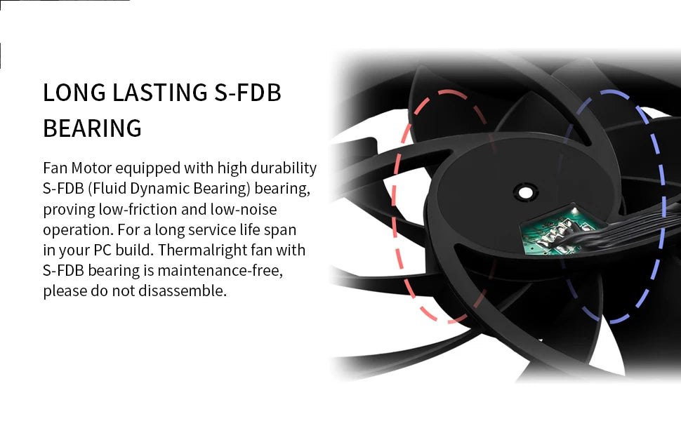 Thermalright 120mm Case Fan TL-C12C EXTREM/C12CW-S/C12C-S/C12CW/C12C CPU Cooling Fan ARGB 120mm High Performance Fan