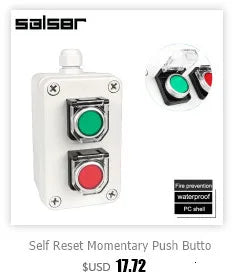 Reset Momentary Waterproof 3 Position Spring Return Push Button Switch Control Station Box Up Down Arrow Stop