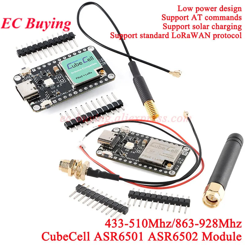SX1262 CubeCell ASR6501 ASR6502 Development Board Module 433mhz 868mhz Cortex-M0 LoRaWAN Lora Node Control PCB AT for Arduino