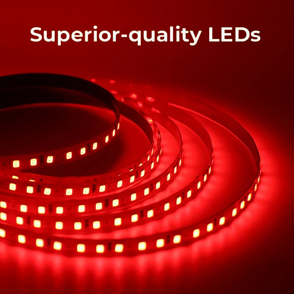 DC 12V LED Strip Light SMD 2835 120LEDs/m Red Green Blue Warm Cold White Home Decor Flexible Ribbon Tape Rope Linear Lighting