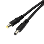30cm DC Power Cord 5.5*2.1 / 5.5*2.5 Male Plug Connector Charging Cable 90 Degree Right Angle Adapter Power Extension Cord DIY