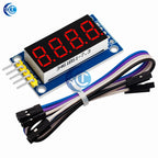 ‌4-Digit 7-Segment LED Display Module with 74HC595 Shift Register (Serial Interface) for Arduino