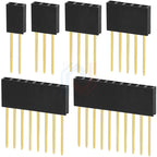 2.54mm Single Double Row Female Socket 1X5/6/8/10/15/16/40 2X3/4/20/18/40 Long Pins PC104 11mm PCB Board Pin Header For Arduino
