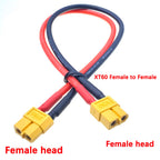 1pcs 10cm 20cm 30cm XT60 Conversion Cables High Current Male to Female Plug Extension Cable Lead Silicone Wire Connector 12AWG