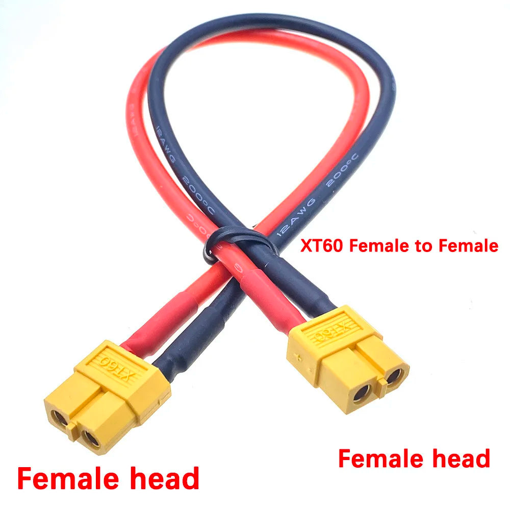 1pcs 10cm 20cm 30cm XT60 Conversion Cables High Current Male to Female Plug Extension Cable Lead Silicone Wire Connector 12AWG