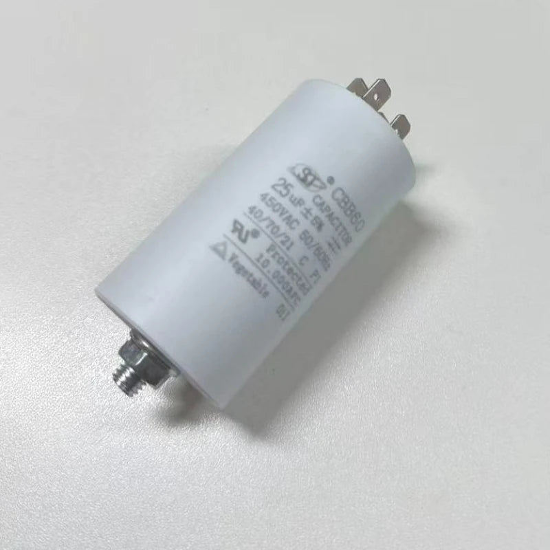 Universal 25uf Capacitor CBB60 Motor Run Capacitors Water Pump Starting Capasitor 450V AC Motors