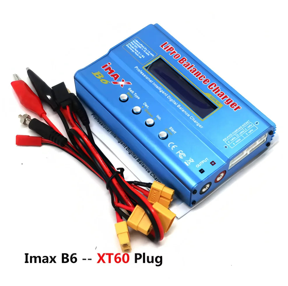 Digital Imax B6 80W Balance Charger T/Tamiya/XT60 Plug  For RC Lipo NiMH NiCd Li-ion Battery