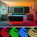 FCOB RGBW LED Strip Light 5pin 12mm DC12V 24V 896 LED Flexible FOB RGBCW COB RGBWW Lights High Density RA90 Linear Dimmable 16W