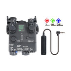 WADSN DBAL A2 Dbal-a2 Full Function Red Green Blue IR Laser Strobe Flashlight with Light Point Zero Adjustment for 20mm Rail