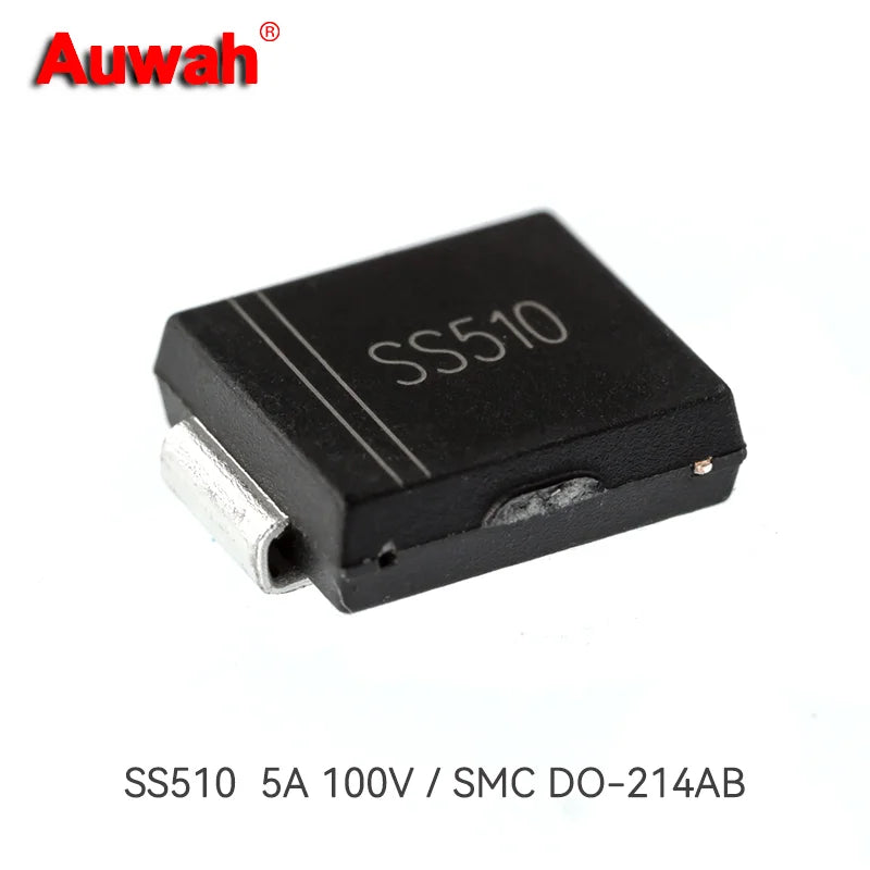 20pcs/lot 5A 100V Chip Schottky Diode SS510 SS510F SS510B SS510C SMA SMAF SMB SMC DO-241AA DO-214AC DO-214AB New original