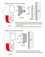Microwave Solar PIR Sensor Welcome Ring Doorbell Infrared Motion Alarm Detector for Door Bell, Anti Theft Intruder Home Security