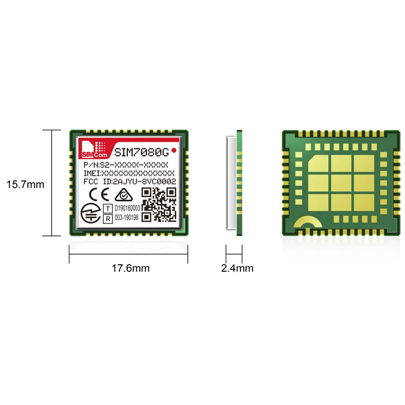 SIM7080G Development Core Board Multi-Band LPWA NBIOT CATM Module Wireless Breakout Kit with Antenna for M2M Application