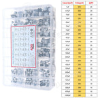 16V 25V 35V 50V 0.1uF to 2200uF DIP SMD Aluminum Electrolytic Capacitors Assortment Kit Set