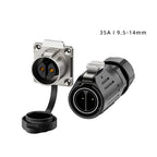 EW-LP24 Solderless Power Aviation Connector Waterproof Adapter Screw Lock Charger M24 2 3 4 5 Pin Male Plug Female Socket IP68